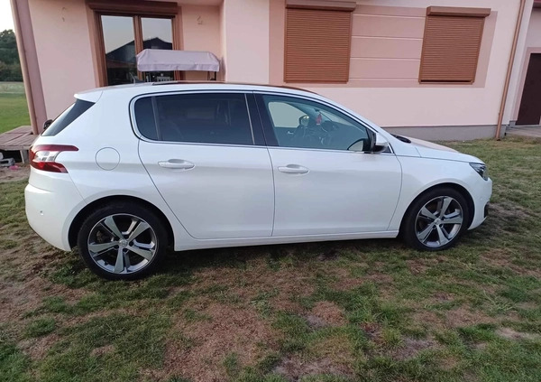 Peugeot 308 cena 51900 przebieg: 164000, rok produkcji 2017 z Poddębice małe 106